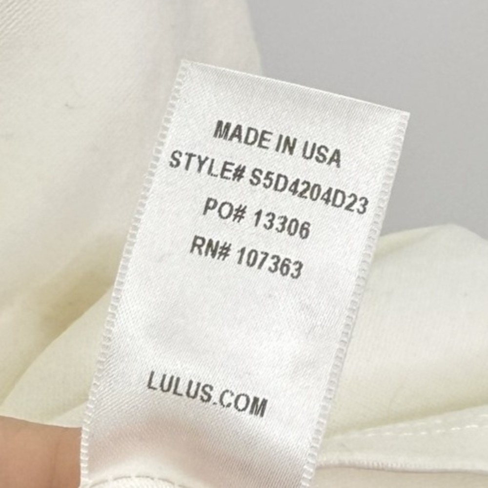 Lulus White Lace Bodycon Sleeveless Sheath Cocktail Party USA Wedding Event - Picture 10 of 14